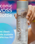 VOSS Premium Still Bottled Natural Water  BPAFree  High Grade PET  Recyclable Plastic Water Bottles  Pure Drinking Water with Unique  Iconic Bottle Design  24 Pack