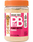 PBfit Sugar-Free, Made with Erythritol and Monk Fruit, All-Natural Peanut Butter Powder 368g (13 Ounces)