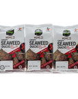 CJ Bibigo Snack Gim Seasoned Seaweed Hot Chicken Buldak Flavor, Pack of (3 x 5g)