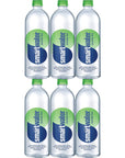 Glaceau Smartwater 700mL Bottles Pack of 6 Cucumber Lime with Bay Area Marketplace Napkins