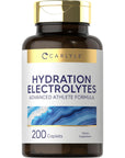 Carlyle Hydration Electrolytes | 200 Tablets | Advanced Athlete Formula | Vegetarian | Keto Friendly | Non-GMO, Gluten Free Supplement