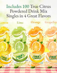 True Lemon - True Lime - Each Packet Fits Into a 16.9 oz. Bottle or Cup