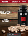 Jocko Fuel Discipline GO Brain Booster - Nootropic Dietary Supplements for Memory & Focus - PreWorkout Energy & Focus Supplement (90 Capsules)