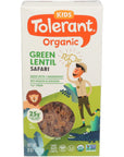 Tolerant FOODS Organic Safari Green Lentil, 8 OZ