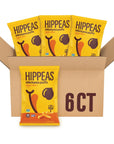 Hippeas Chickpea Puffs Vegan Nacho Vibes 4 Ounce Pack of 6 4g Protein 3g Fiber Vegan GlutenFree Crunchy Plant Protein Snacks