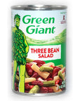 Green Giant 3 Bean Salad Bundle  6 x 15 Oz Cans of Green Giant Three Bean Salad Bundled with a JFS Recipe Card