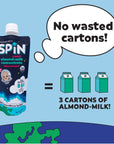 Wilderness Poets SPiN Organic Almond Milk Concentrate Unsweetened  14 Servings  Make Almond Milk or NonDairy Creamer for Coffee Tea Lattes Smoothies 8 Ounce Squeeze Bag