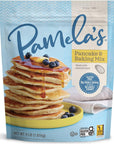 Pamela's Gluten Free Baking and Pancake Mix, Waffles, Cake & Cookies Too, Kosher, Non GMO, 4-Pound Bag (Pack of 1)