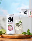 CHI FOREST White Peach Sparkling Water 24 Cans Flavored Sparkling Water 0 Sugar and 0 Calorie Bubbly Water Refreshing Carbonated Water Perfect for Party Exercise or Work 1116 Fl oz Pack of 24