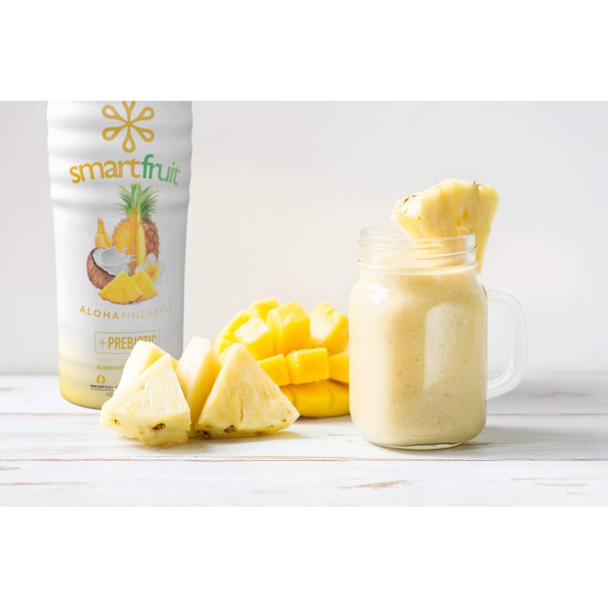 Smartfruit Aloha Pineapple  Prebiotic 100 Real Fruit Purée NonGMO No Additives Vegan  48 Fl Oz