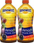 Sunsweet Prune Juice with Pulp 32 Oz Pack of 2 with Bay Area Marketplace napkins