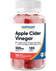 Nutricost Apple Cider Vinegar 500mg, 120 Gummies, Apple Flavored - Gluten Free, Non-GMO, No Corn Syrup