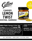 Collins Lemon Twist in Syrup Candied Citrus Peel - 10.9oz Jar