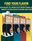 Wandering Bear Straight Black Organic Cold Brew Coffee 32 fl oz 6 pack  Extra Strong Smooth Organic Unsweetened ShelfStable and Ready to Drink Iced Coffee Cold Brewed Coffee Cold Coffee