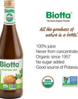 Biotta Organic Celery Root Juice  100 Celery Juice Superfood For Kidney Support Immune Support  Hydration  Good Source of Potassium 169 Fl Oz Pk of 6