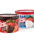 Dolci Frutta Variety Pack with Hard Chocolate Shell  White Chocolate Shell Simply Microwave Dip and Done NutFree GlutenFree 8oz Pack of 2