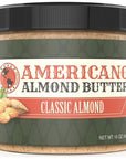 Americano Original Almond Butter Creamy, Natural Almond Butter, 15 Ounce, Sugar Free Almond Butter Creamy Almond Butter Natural Almond Butter No Sugar Added Almond Butter (1 Jar (Pack of 1))