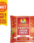 Sun-Maid Peach Fruity Raisin Snacks - (56 Pack) 0.7 oz Pouches - Peach Raisins - Dried Fruit Snack for Lunches and Snacks