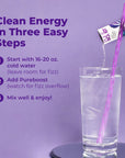 Pureboost Clean Energy Drink Mix  Immune System Support SugarFree Energy with B12 Multivitamins Antioxidants Electrolytes Acai Alert 30 Count