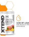 XTEND Original BCAA Powder Mango Madness - Sugar Free Post Workout Muscle Recovery Drink with Amino Acids - 7g BCAAs for Men & Women - 30 Servings