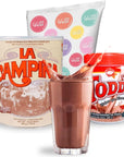 Toddy Chocolate  Leche La Campiña Venezuela Beverage Bundle Powder Drink Mix Variety Pack Instant Powdered Milk And Chocolate Powder Drink Mix Breakfast Shake with Vitamins and Proteins Instant Hot and Cold Beverage for Kids  Adults