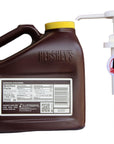 Hersheys 75 lb Simply Chocolate Syrup Jug  a Sophley 33 oz 10 ml Chocolate SyrupCondiment Pump