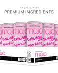 MOJO Energy Sparkling Pink Grapefruit  Hydration Drink  Sports Drink  Electrolytes Beverage 1043 mg  Vitamin B  C  Hydration Drink for Skin  Body  108 Oz Pack Of 12