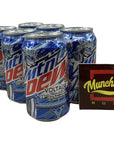 Mountain Dew Voltage Raspberry Citrus  with a Munchie Box Coaster 12 Oz Cans Voltage Pack of 6 12Oz Cans