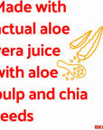 Iberia Aloe Vera Drink with Aloe Pulp and Chia Seeds 169 Ounce Pack of 6 2 X Watermelon  Acai 2 x Mango 2 x Pineapple