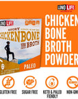 LonoLife - Chicken Bone Broth Sticks - 10g Collagen Protein, Gluten-Free - Keto & Paleo Friendly - Portable Individual Packets - 10 count