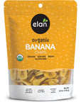 Elan Organic Banana Chips 48 oz NonGMO Vegan GlutenFree Kosher Sweetened with Organic Sugar Crunchy Snacks Sweet Snacks