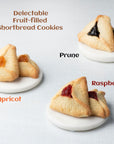 Sterns Bakery Hamentaschen Purim Gifts  Mishloach Manot  Shortbread Cookies with Apricot RaspberryPrune Filling Shalach Manos Purim Basket  Kosher Gourmet Hamentashen Cookies