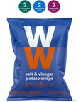 WW Salt and Vinegar Potato Crisps - Gluten-free, 2 SmartPoints - 2 Boxes (10 Count Total) - Weight Watchers Reimagined