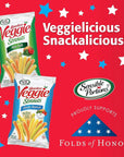 Sensible Portions Garden Veggie Straws Cheddar Cheese Snack Size 1 Oz Pack of 24