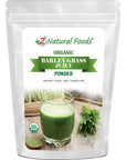 Z Natural Foods Organic Barley Grass Juice Powder AntioxidantRich Organic Grass Powder for Overall Well Being 100 Natural Superfood GlutenFree NonGMO 1 Lb