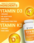 Dr. Berg's Vitamin D3 K2 Supplement w/MCT Oil - Includes 10,000 IU of Vitamin D3, 100 mcg MK7 Vitamin K2, Purified Bile Salts, Zinc & Magnesium for Ultimate Absorption - 120 Capsule