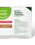 Amazon Fresh Frosted Toaster Pastries Club Pack 24 ct Strawberry  12 ct Brown Cinnamon Sugar