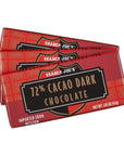 Trader Joes 72 Cacao Belgian Dark Chocolate Bars 1 Pack of 3