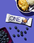 ONE Protein Bars, Blueberry Cobbler, Gluten Free Protein Bars with 20g Protein and only 1g Sugar, Guilt-Free Snacking for High Protein Diets, 2.12 oz (12 Count)