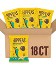 Hippeas Chickpea Puffs Vegan White Cheddar 08 Ounce Pack of 18 3g Protein 2g Fiber Vegan GlutenFree Crunchy Plant Protein Snacks