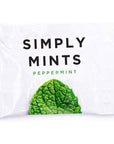 Simply Gum Mints  Individually Wrapped Mints  Peppermint  50 Pouches  Breath Freshening Vegan Non Gmo Nothing Artificial