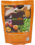 Real Food Blends Turkey, Sweet Potatoes & Peaches - Pureed Food Meal for Feeding Tubes, 9.4 oz Pouch (Pack of 12 Pouches)