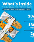 WonderSlim Pea Protein Snack Chips Salt  Vinegar 120 Calories 10g Protein Gluten Free 12ct