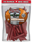 Old Trapper Original DeliStyle Beef Sticks15Ounce Package Perfect for OntheGo Snacking Six Grams of Protein and Zero Grams of Sugar per Serving Pack of One