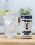 Owens American Tonic Premium Cocktail Mixer Made with Real Quinine and a Unique Zesty Finish  82oz Cans 24 pack