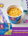 Annies Classic Cheddar Deluxe Rich and Creamy Microwave Mac  Cheese with Organic Pasta 4 Ct 26 OZ Cups