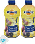 MunchMo Sunsweet Prune Juice 32 Oz  2 Packs  No Pulp  All Natural 100 Juice 3 Grams Of Fiber Per Serving Good Source For Potassium And Vitamins With MunchMo Napkins