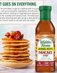 Walden Farms Pancake Syrup 12 oz Sweet Syrup  Near Zero Fat Sugar and Calorie  For Pancakes  Waffles  French Toast  Ice Cream  Desserts  Snacks  Appetizers and Many More