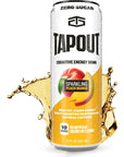 Tapout Energy Sparkling Peach Mango 12 oz Can Pack of 1