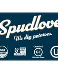 SpudLove Organic Thick-Cut Potato Chips Sea Salt & Vinegar | 5 oz Bag